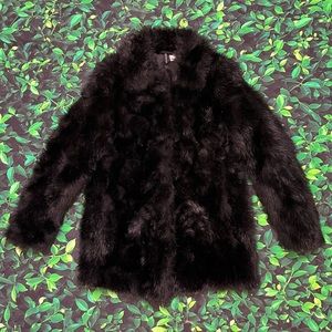 Size 4 Black H&M Faux Fur Jacket